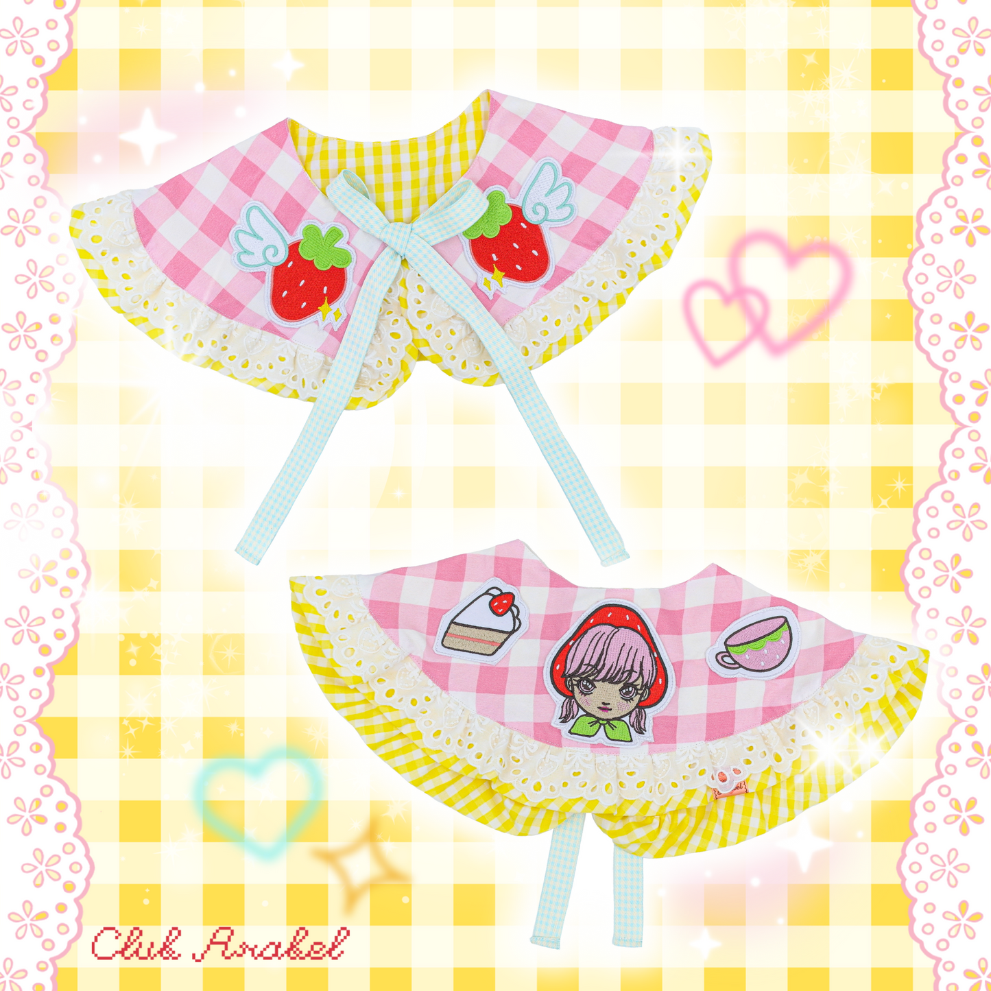 Strawberry Angel Cake Collar