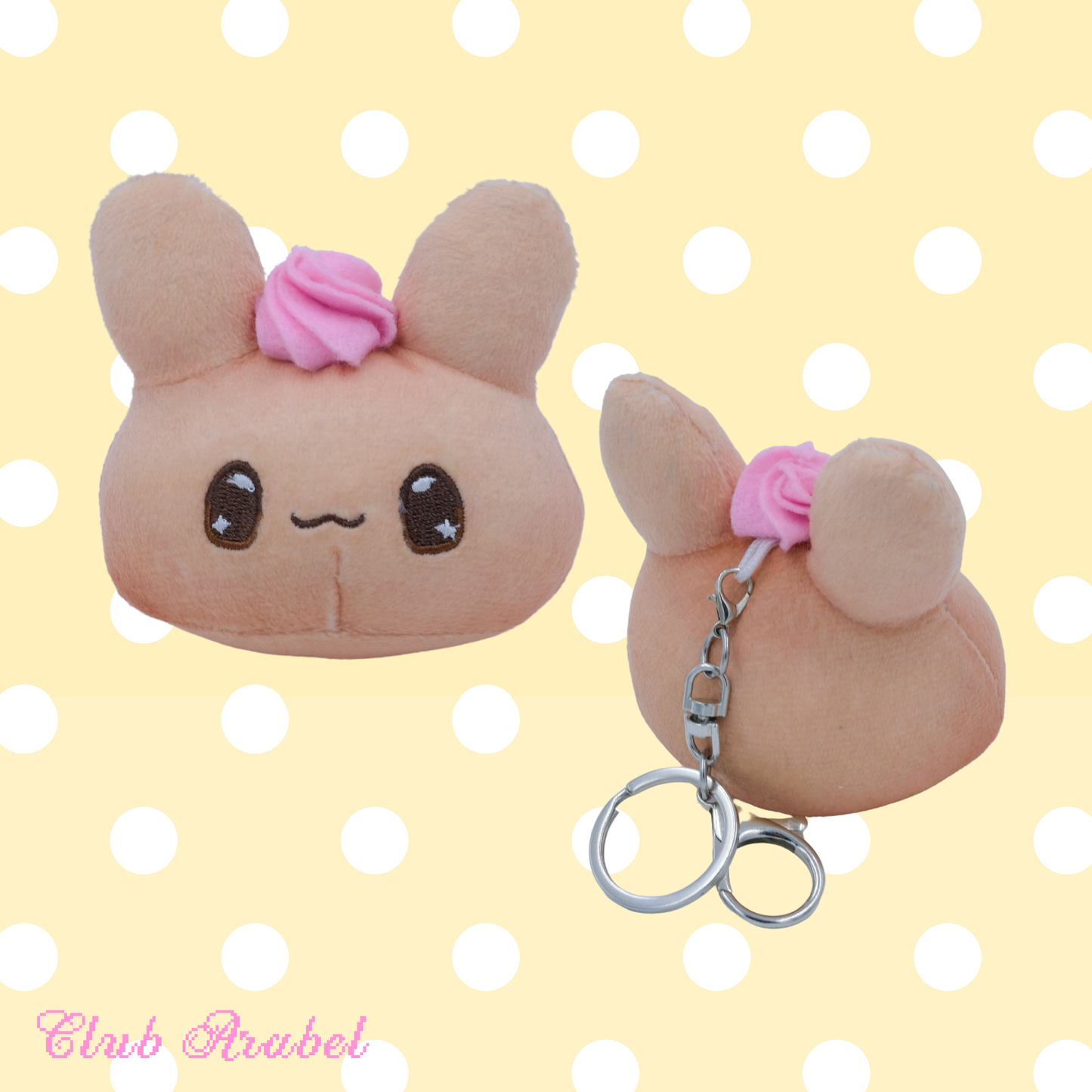 Sugar Gem Bunnies Plush Keychain