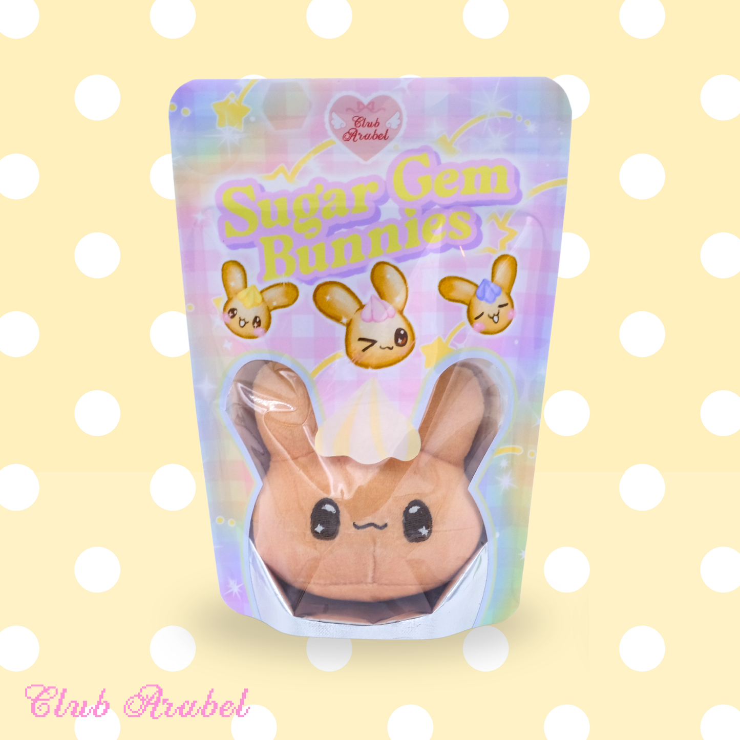 Sugar Gem Bunnies Plush Keychain